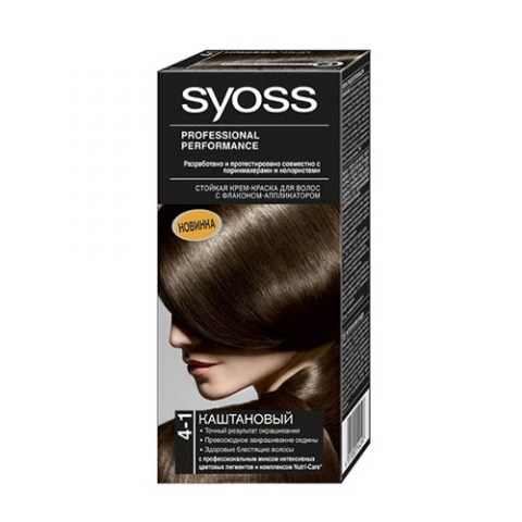 Syoss Color Краска для волос 4-1 Каштановый 50мл